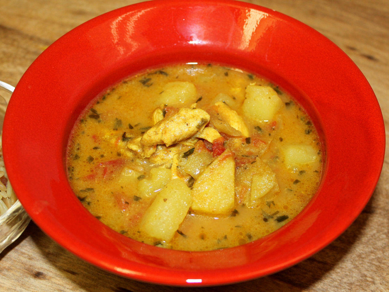 Mild Curry Chicken and Vegetable Soup