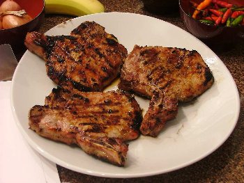 Grilled Lemongrass-Five Spice Pork Chops (Thit Heo Nuong Vi)