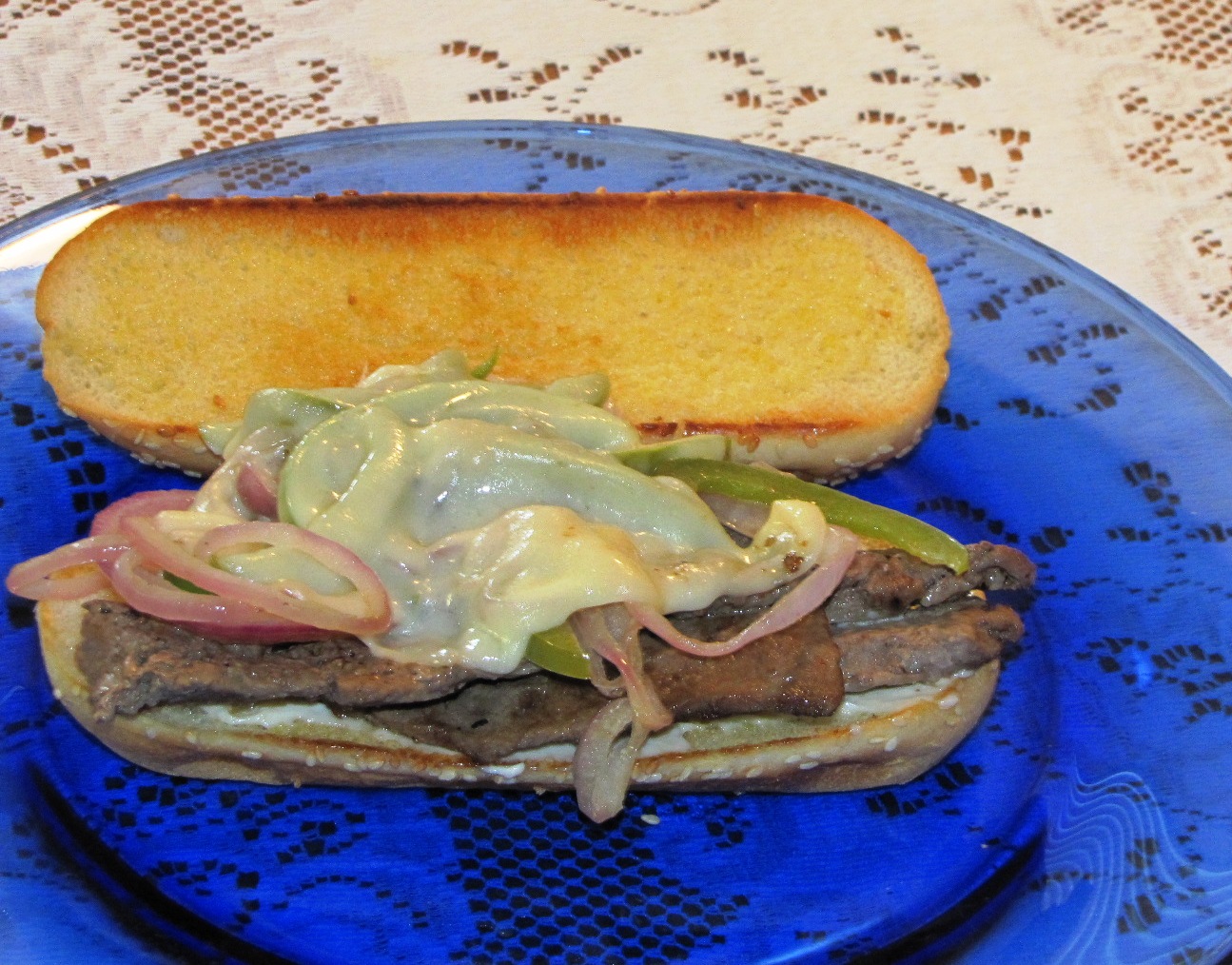 Philly Cheese Steak Sandwich (texas Style!)