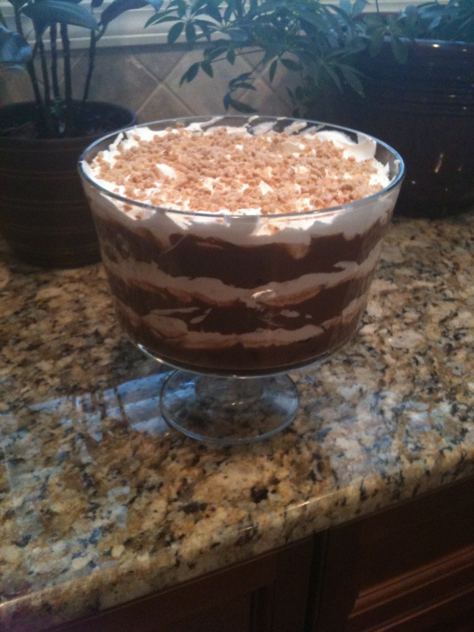 Toffee Crunch Chocolate Trifle