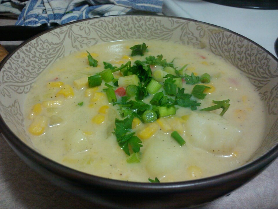Potato, Corn, and Leek Chowder