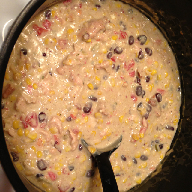 Slow Cooker Cream Cheese Chicken Chili