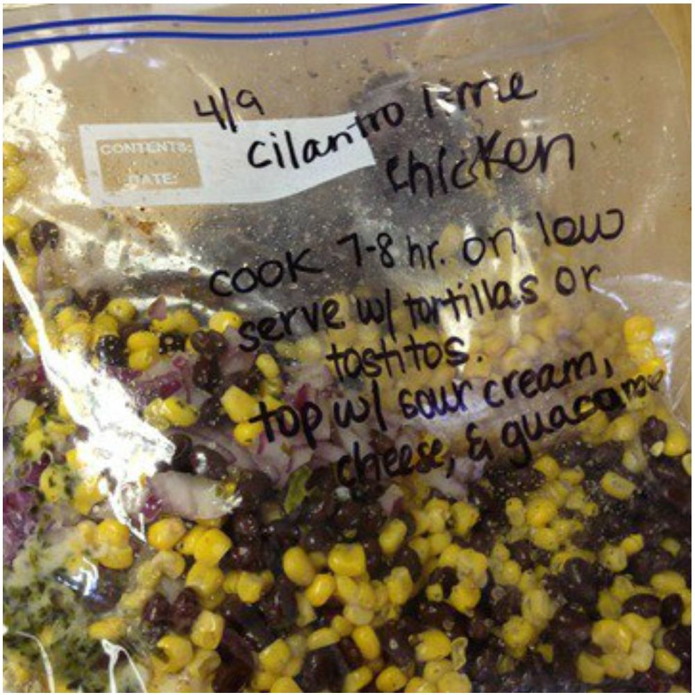 Slow Cooker Cilantro Lime Chicken with Black Beans and Corn