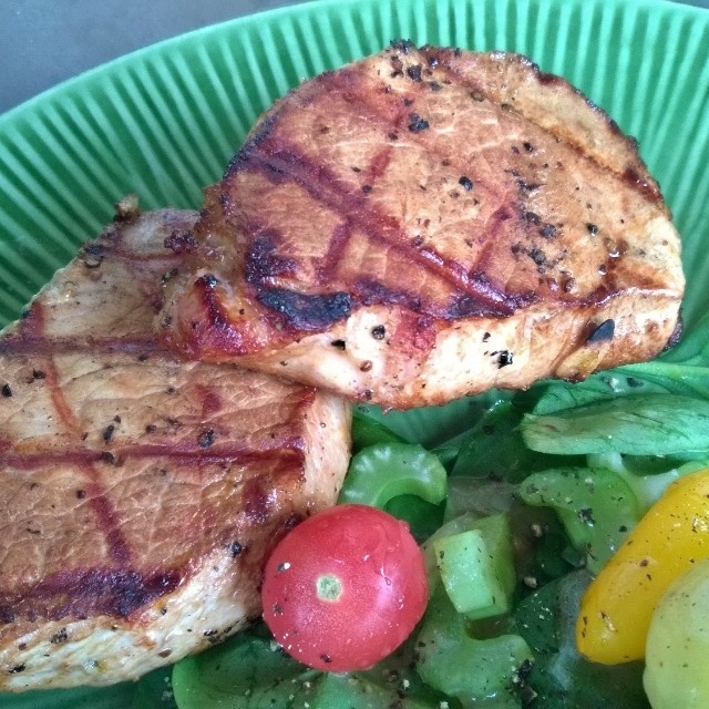 Pork Lemon Pepper grilled Pork Chops