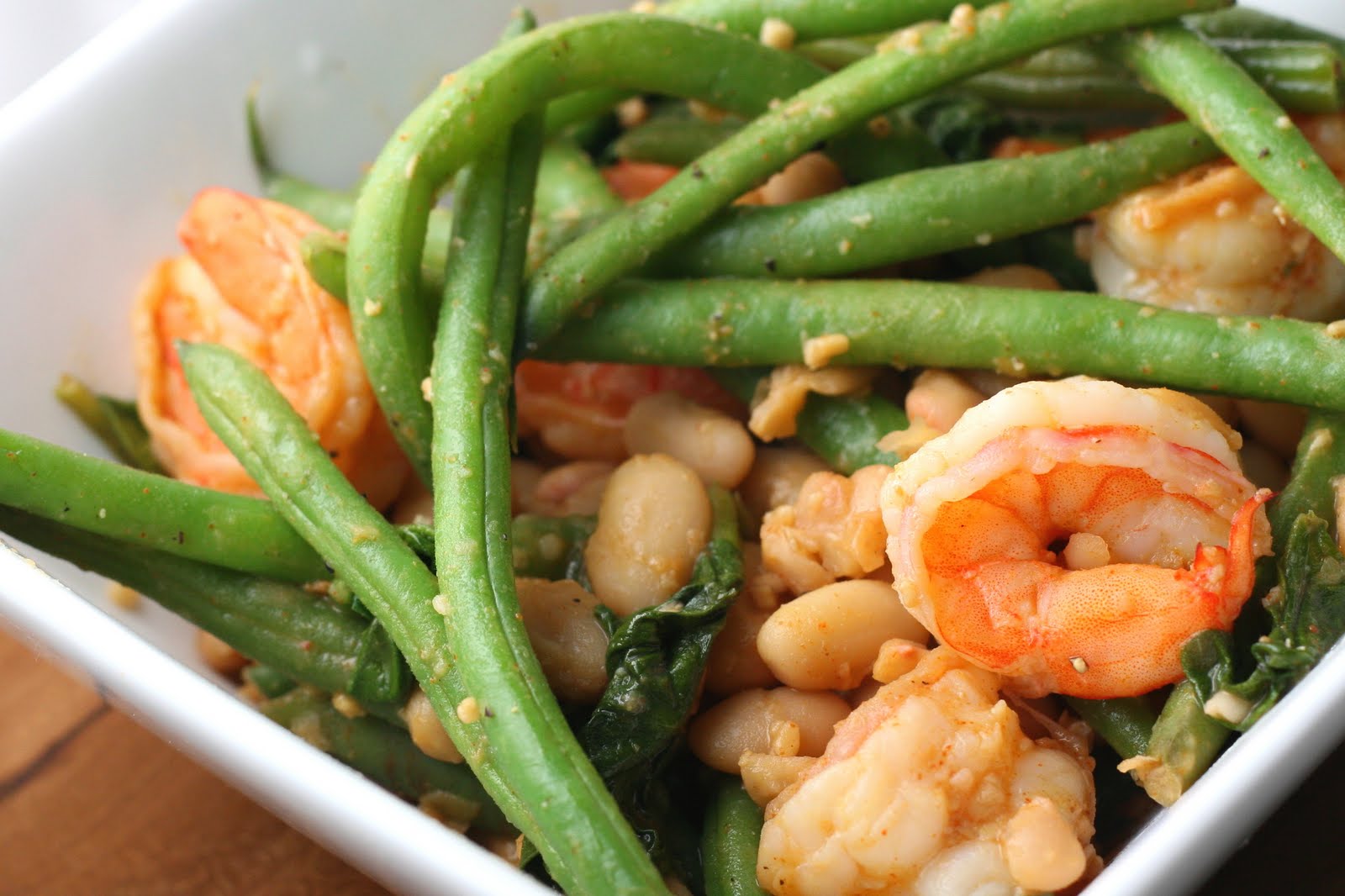 Paprika Shrimp & Green Bean Saute