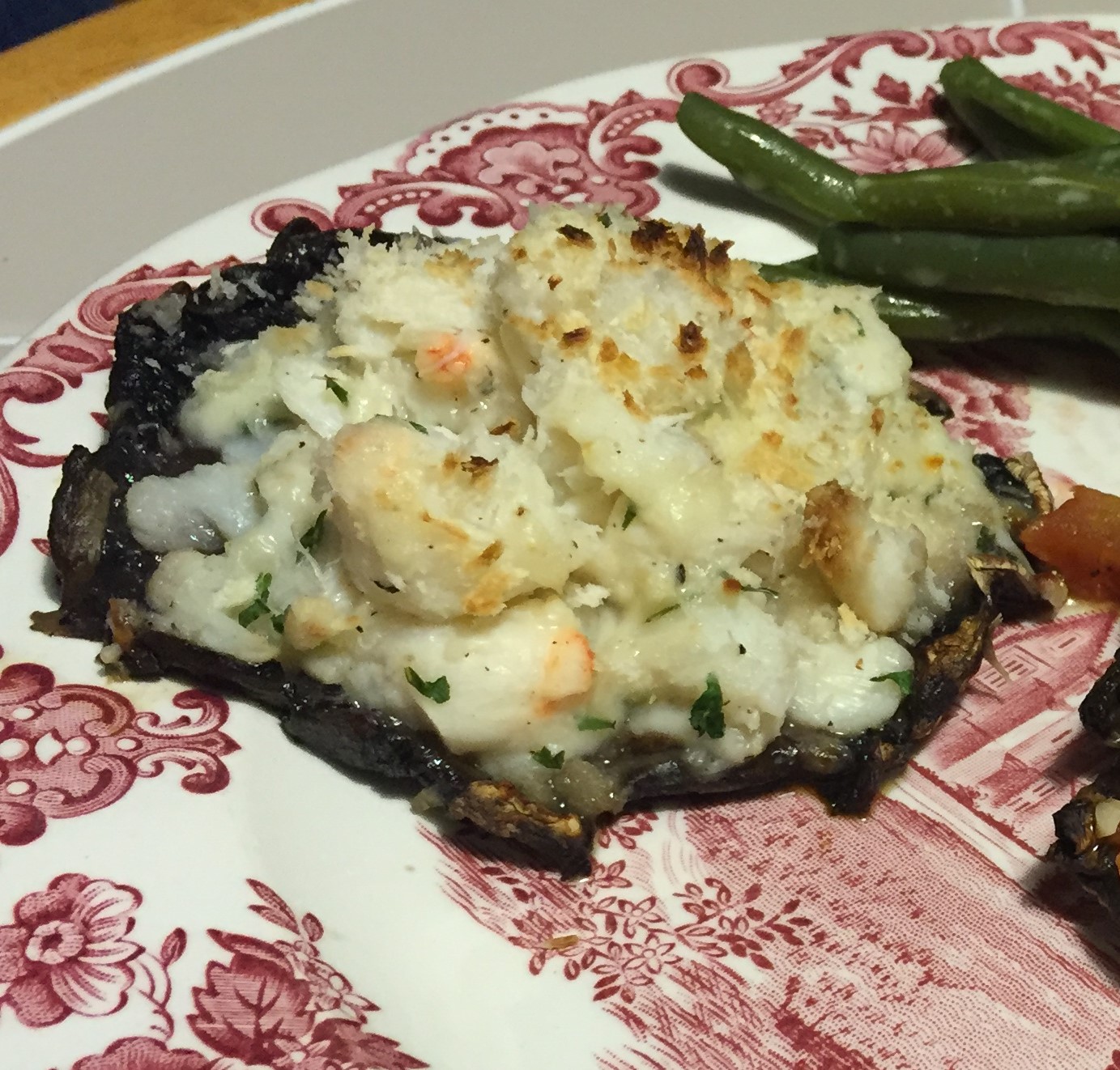 Crabmeat Stuffed Portobello Mushrooms