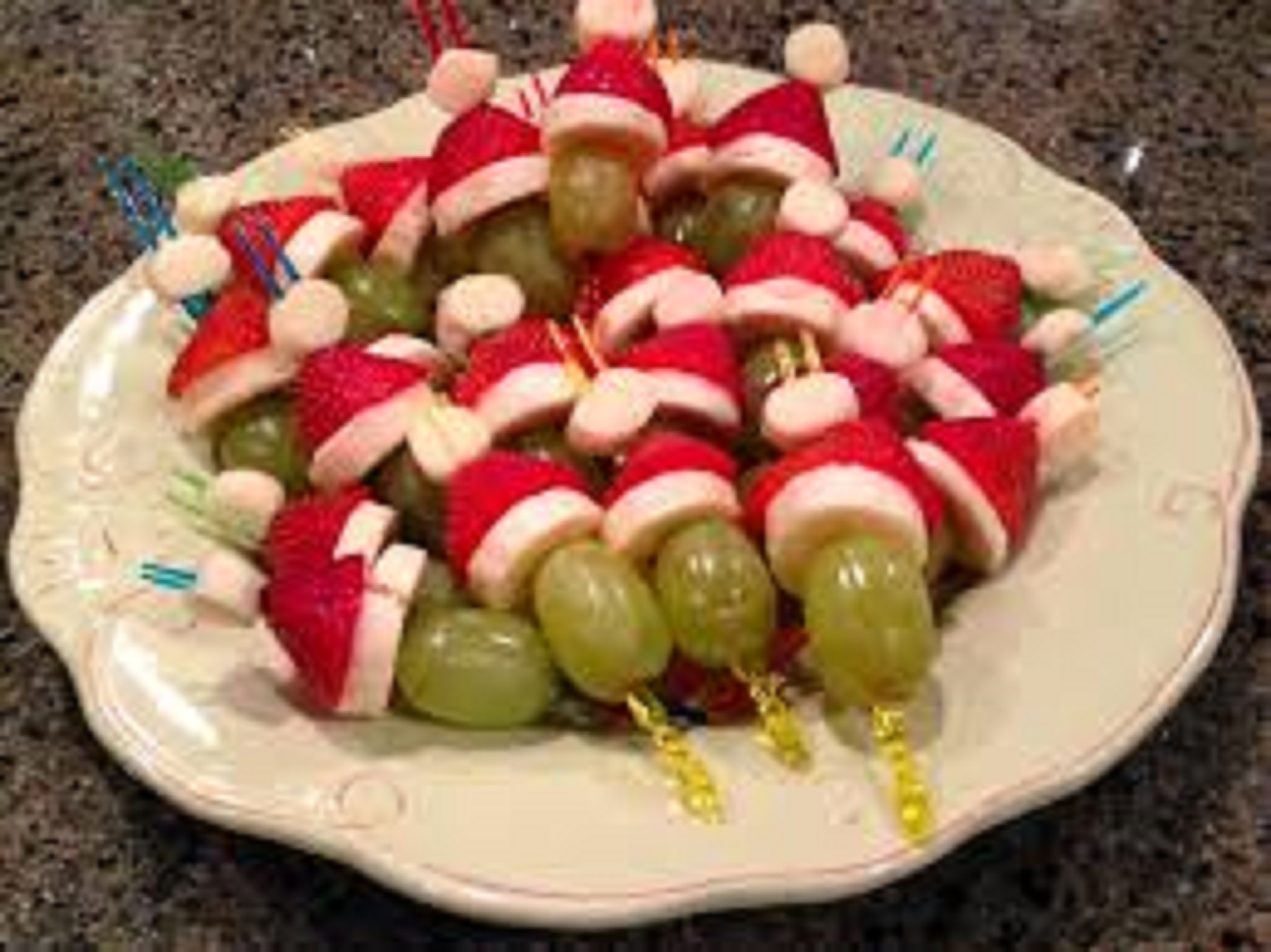 Grinch Kabobs
