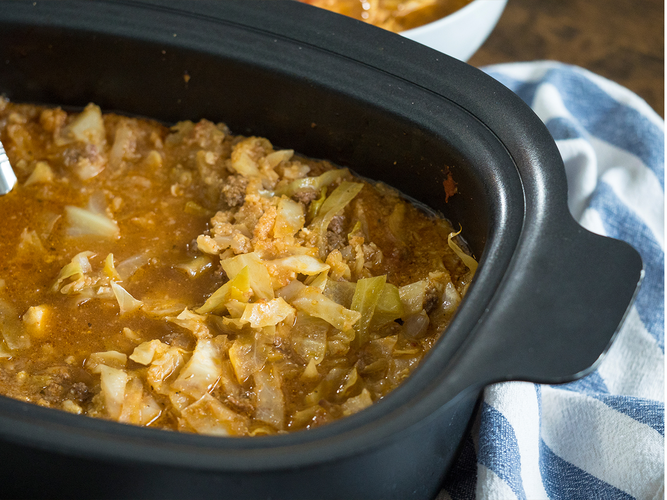 Unstuffed Cabbage Roll Soup