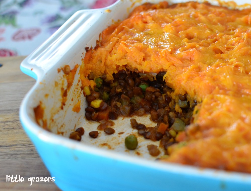 Slow cooker lentil shepherd's pie