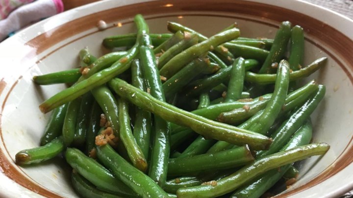 Dad's Pan-Fried Green Beans