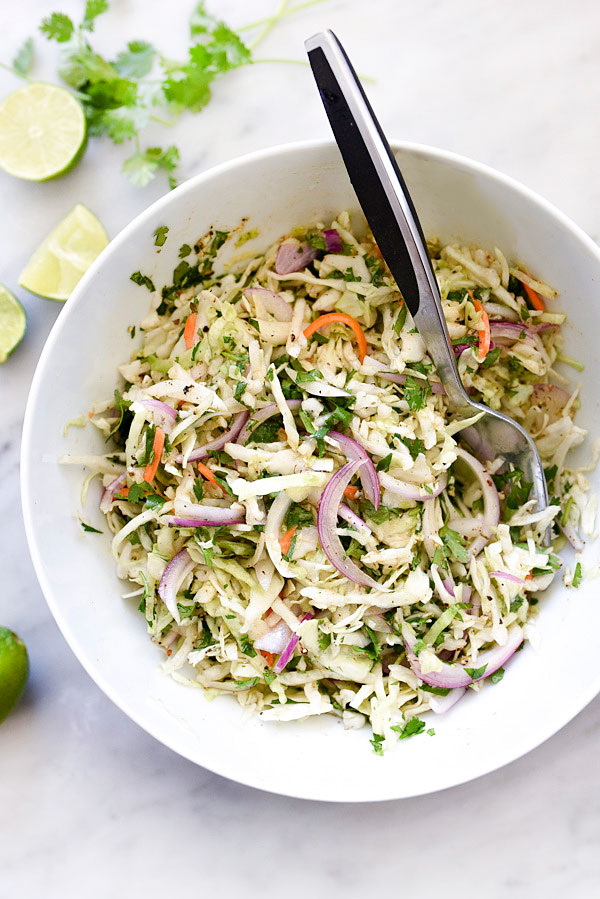Mexican Coleslaw With Cilantro Lime Dressing