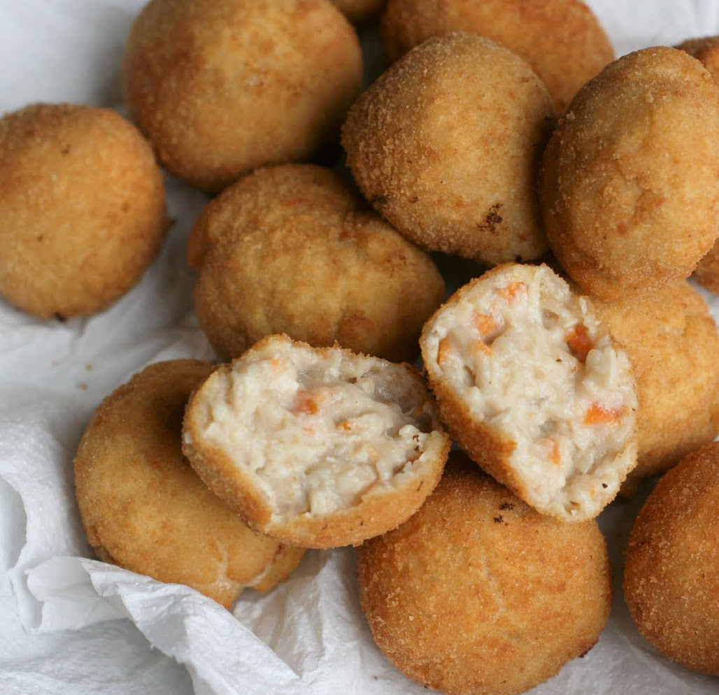 Croquetas de pollo y verduras