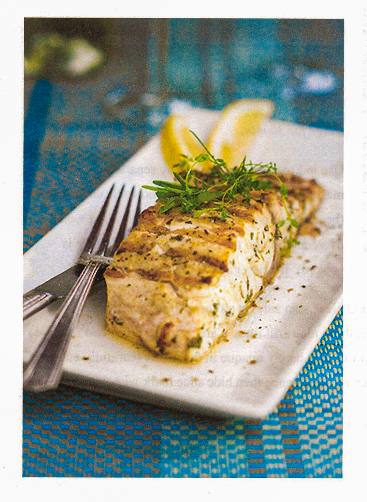 Grilled Striped Bass with Fresh Herbs