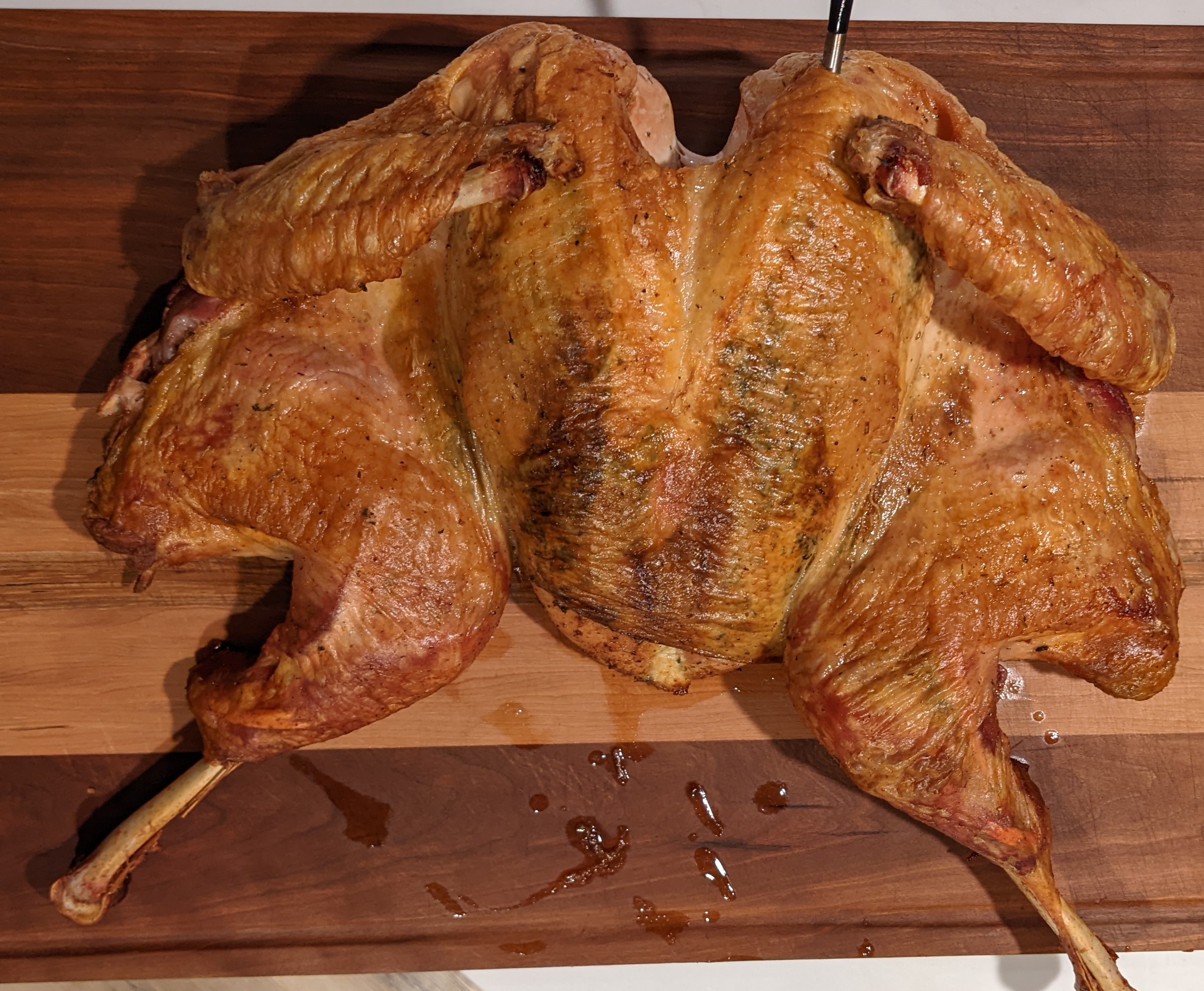 dry brined spatchcock turkey