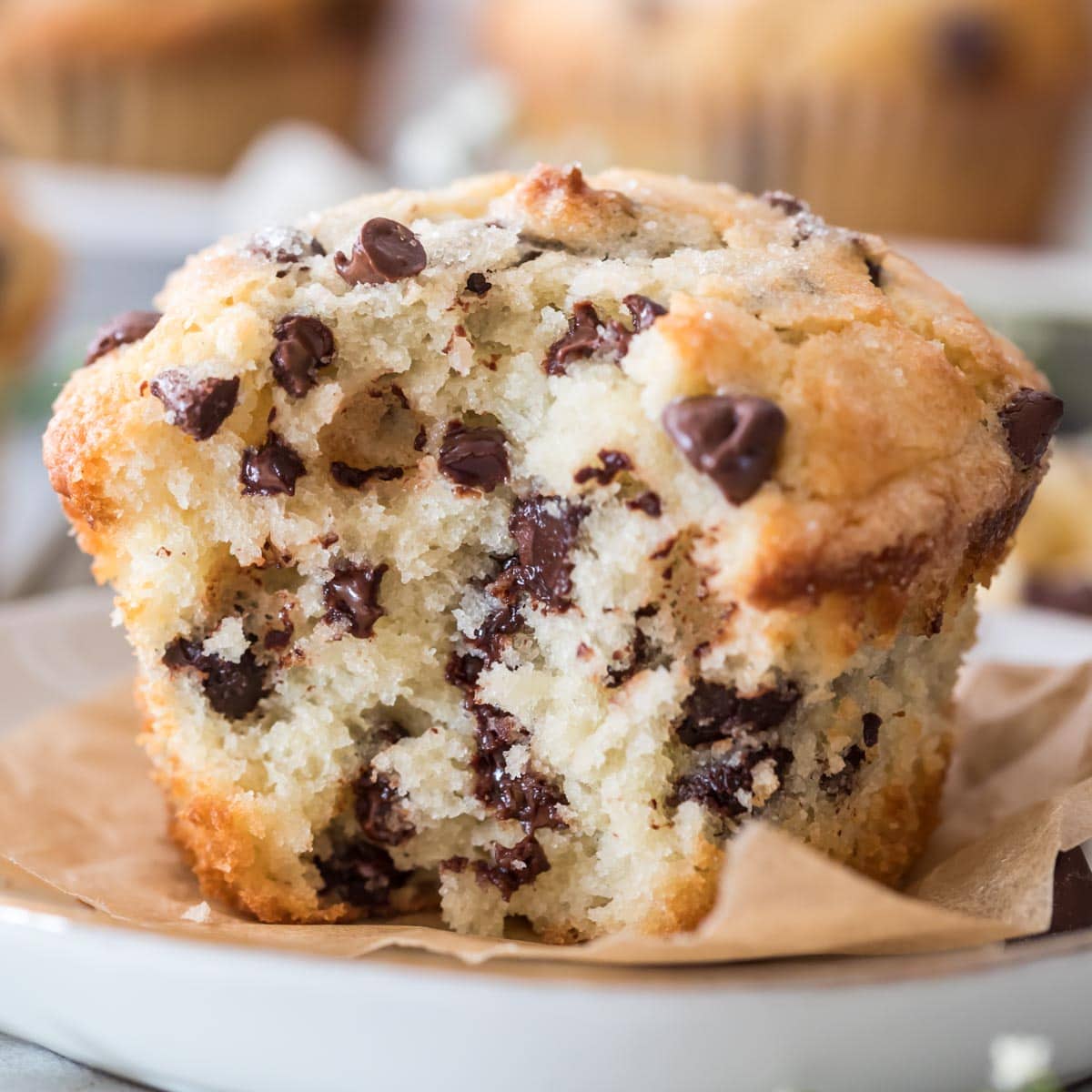 Bakery Style Chocolate Chip Muffins