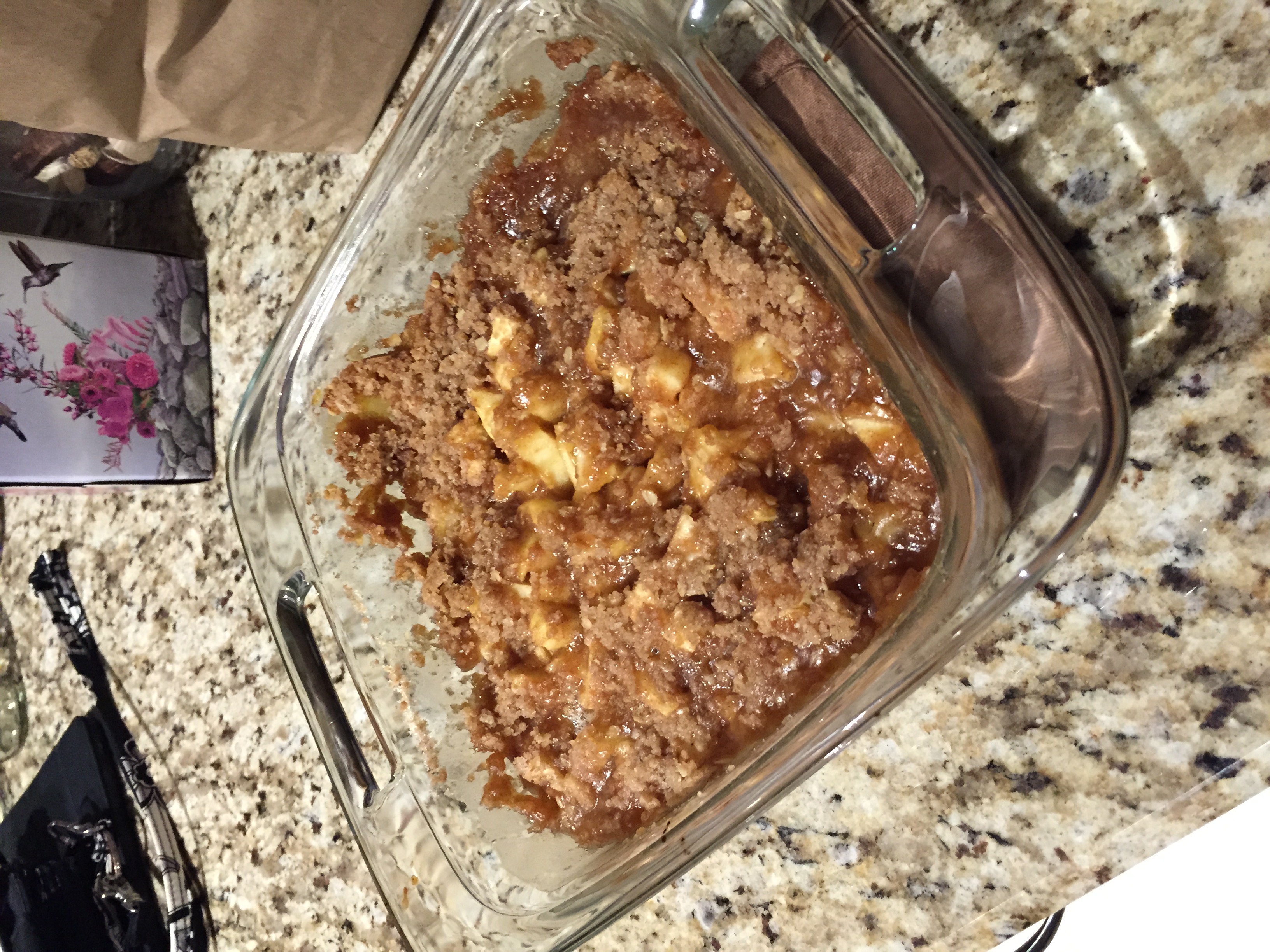Microwave Apple Crisp