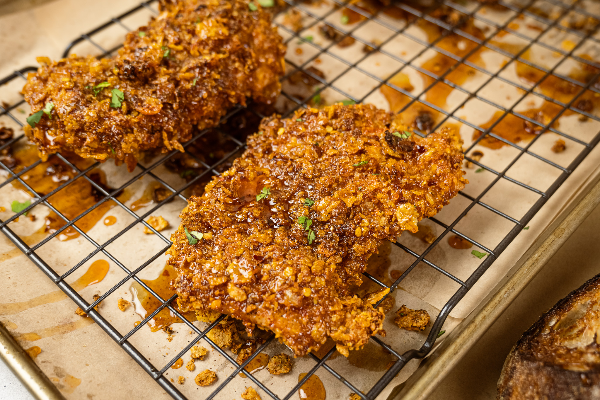 Hot Honey "Fried" Chicken