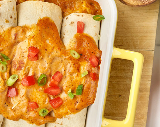 Easy Chicken & Cheese Enchiladas