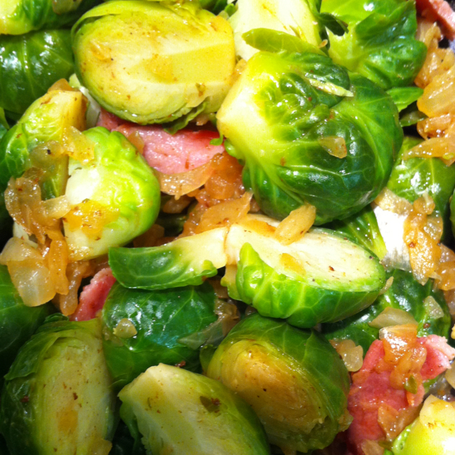 Veggie Brussels Sprouts with Bacon BigOven
