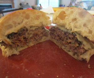 Bacon Stuffed Burgers