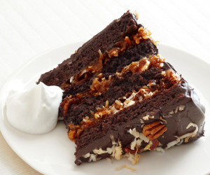 German Chocolate Cake with Coconutpecan Frosting