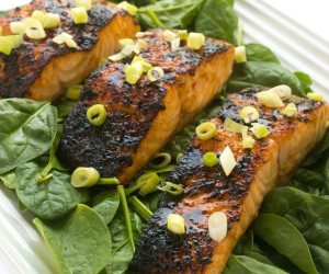Honey and Soy Glazed Salmon
