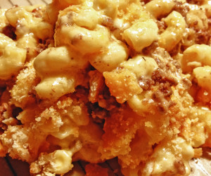 Mexican Layered Mac & Cheese & Ground Beef Casserole - BigOven