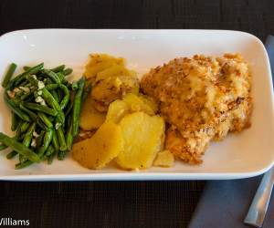 Oven Fried Mustard Chicken