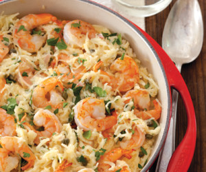 Spaghetti Squash Shrimp Scampi