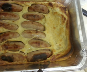 Toad in the Hole Sausages Baked in Batter, England Photographic Print
by Jean Cazals at