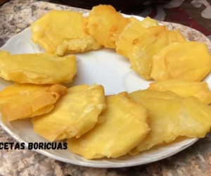 Rican Recipes - Tostones de Pana (Breadfruit Fritters)