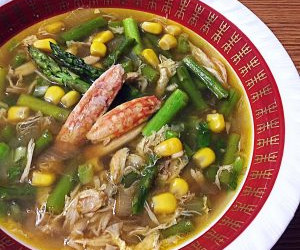 Asparagus Soup with Crab