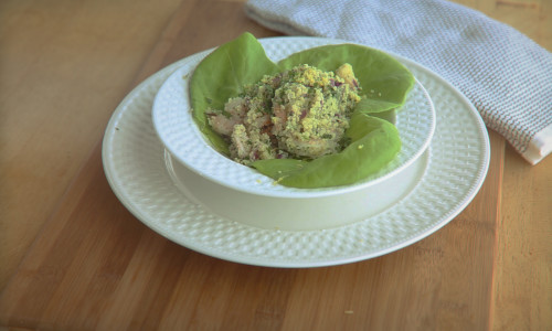 Couscous & Shrimp Salad with Garlic Dressing