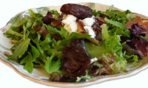 Date, Goat Cheese and Mesclun Salad
