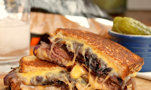 Grilled Cheese & Roast Beef Sandwiches