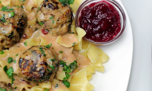 IKEA-Inspired Swedish Meatballs with Butter Noodles