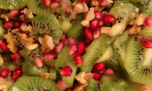 Kiwi, Pomegranate Salad