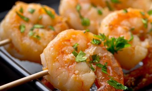 Lemon-garlic Shrimp Skewers