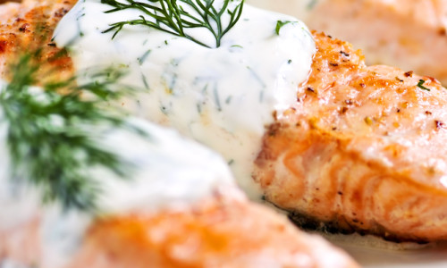 Salmon with Creamy Dill Sauce Recipe