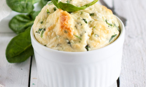 Spinach and Cheese Souffle
