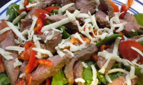 Steak & Sweet Pepper Salad